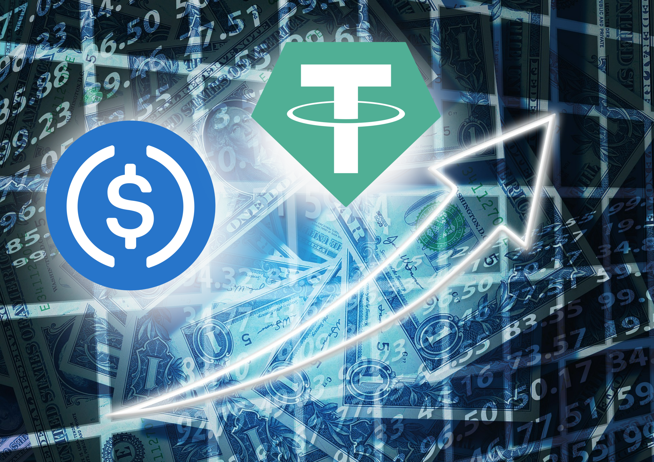 Investitorii se orientează spre stablecoins | Niveluri record pentru dominanța stablecoin Rekordszinten a stablecoin dominancia Egyre nő a stablecoinok piaci részesedése mycryptoption