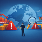 világgazdasági körkép inflációval, gazdasági kockázatokkal és piaci bizonytalansággal